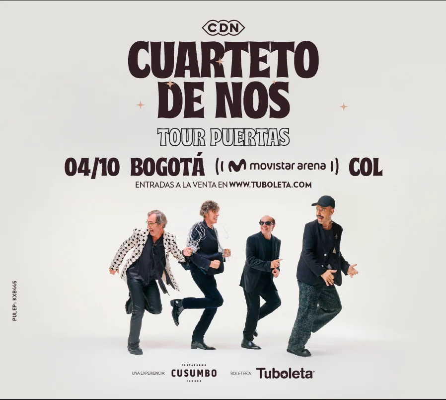 Cuarteto de Nos en Máxico,Argentina y Uruguay 2026
