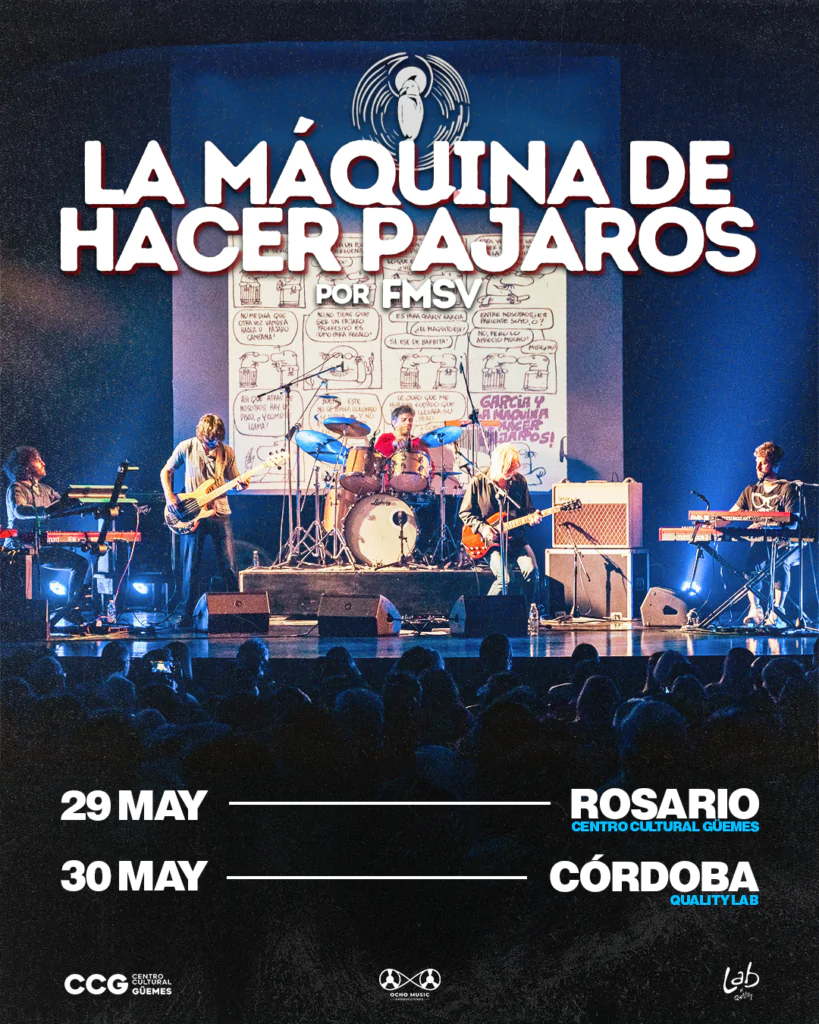 La Máquina de Hacer Pájaros confirma shows para el 2026