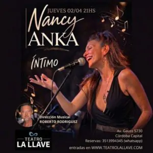 Nancy Anka presenta “Íntimo” en Córdoba en 2026