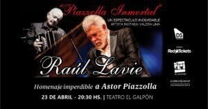 Raúl lavié llega en gira en abril 2026 a Montevideo