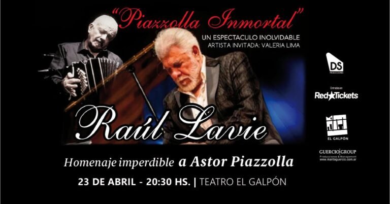 Raúl lavié llega en gira en abril 2026 a Montevideo