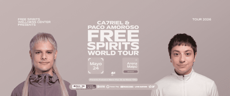 CA7RIEL & Paco Amoroso presentan su tour en 2026. Tickets