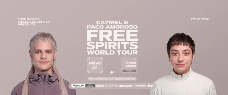 CA7RIEL & Paco Amoroso presentan su tour en 2026. Tickets