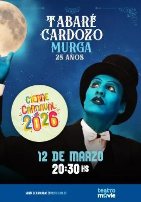 Tabare Cardozo celebra 25 años de murga en 2026