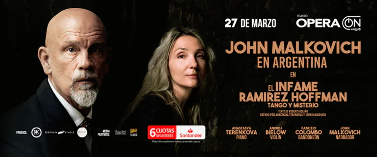John Malkovich presenta “El infame Ramírez Hoffman” en 2026