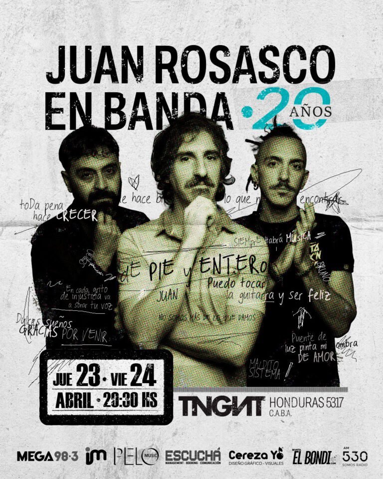 Juan Rosasco en Banda celebra 20 años en 2026