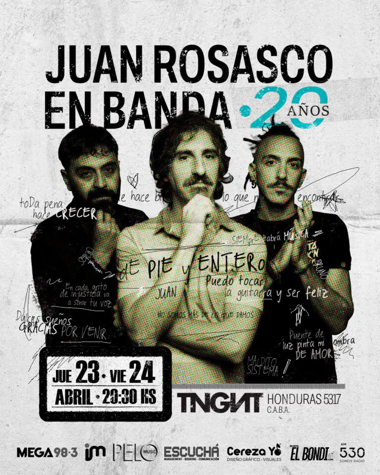 Juan Rosasco en Banda celebra 20 años en 2026