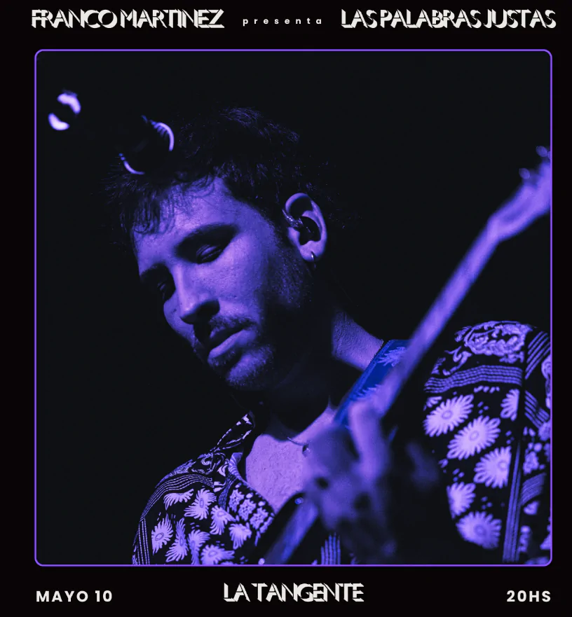 Franco Martínez presenta “Las palabras justas” en 2026