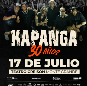 Kapanga celebra 30 años con una gira nacional en 2026