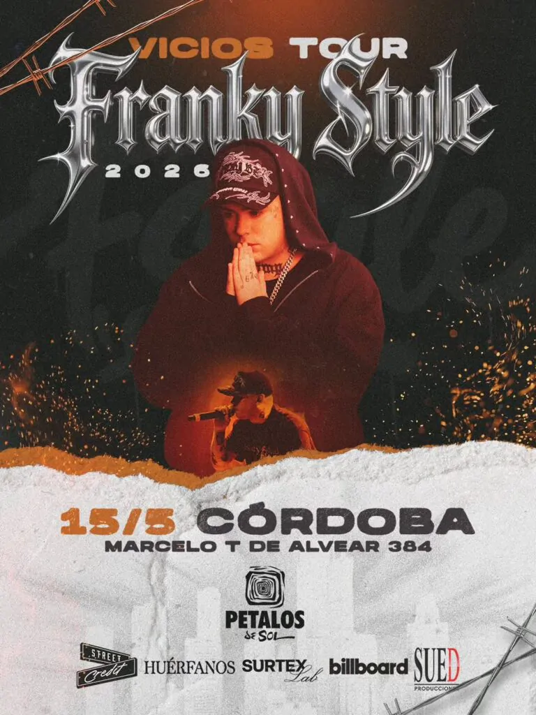 Franky Style vuelve a Córdoba con el “Vicios Tour”