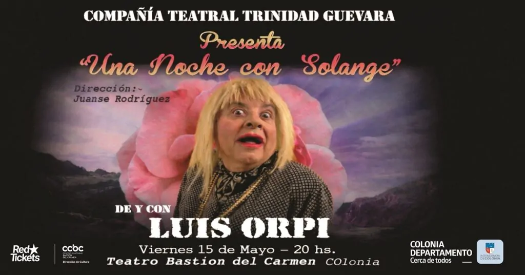 el unipersonal de Solange con Orpi inicia gira en Uruguay 2026