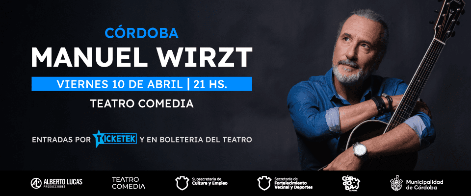 Manuel Wirtz en Córdoba 2026. Entrada online