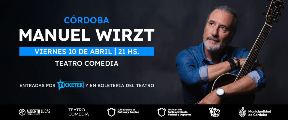 Manuel Wirtz en Córdoba 2026. Entrada online