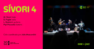 CCEBA Jazz presenta a Sivori 4 en 2026