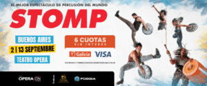 STOMP vuelve a la Argentina en 2026. Entradas