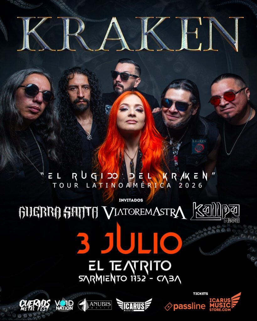Kraken vuelve a Argentina en 2026. Tickets online
