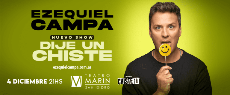 Ezequiel Campa presenta “Dije un chiste” en 2026