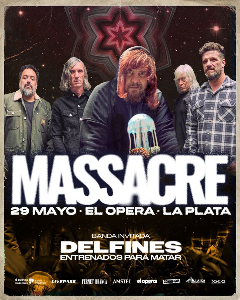 Delfines Entrenados Para Matar daran un show telonero imperdible en el Teatro Opera en 2026