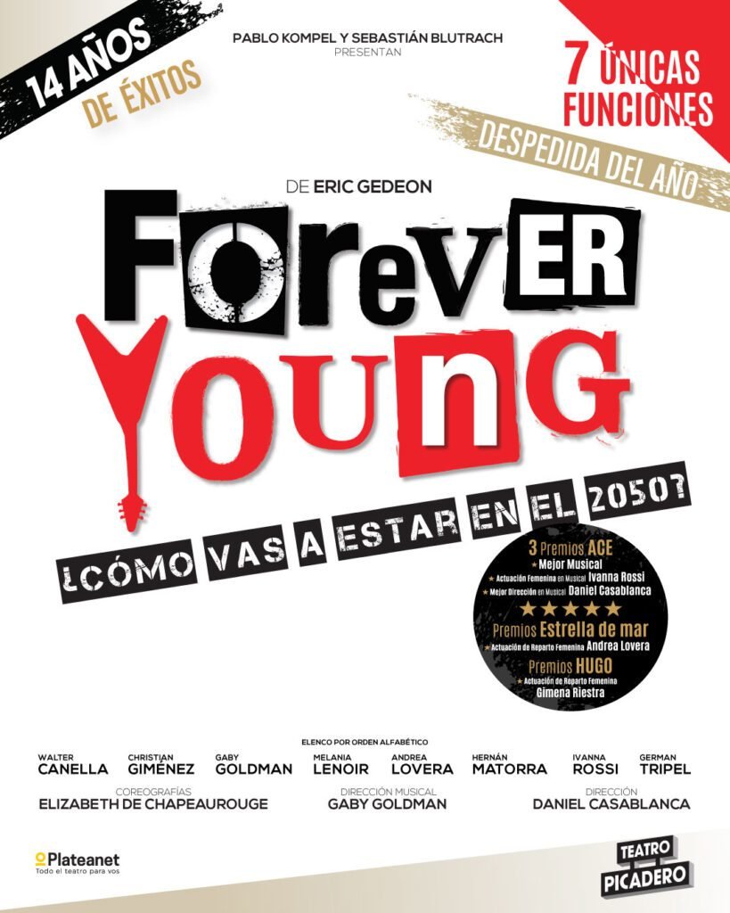 Forever Young vuelve al Teatro Picadero en 2026. Ocio Tickets!