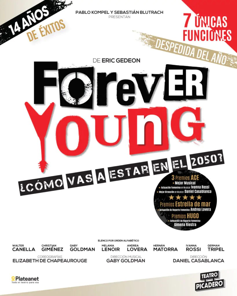 Forever Young vuelve al Teatro Picadero en 2026. Ocio Tickets!