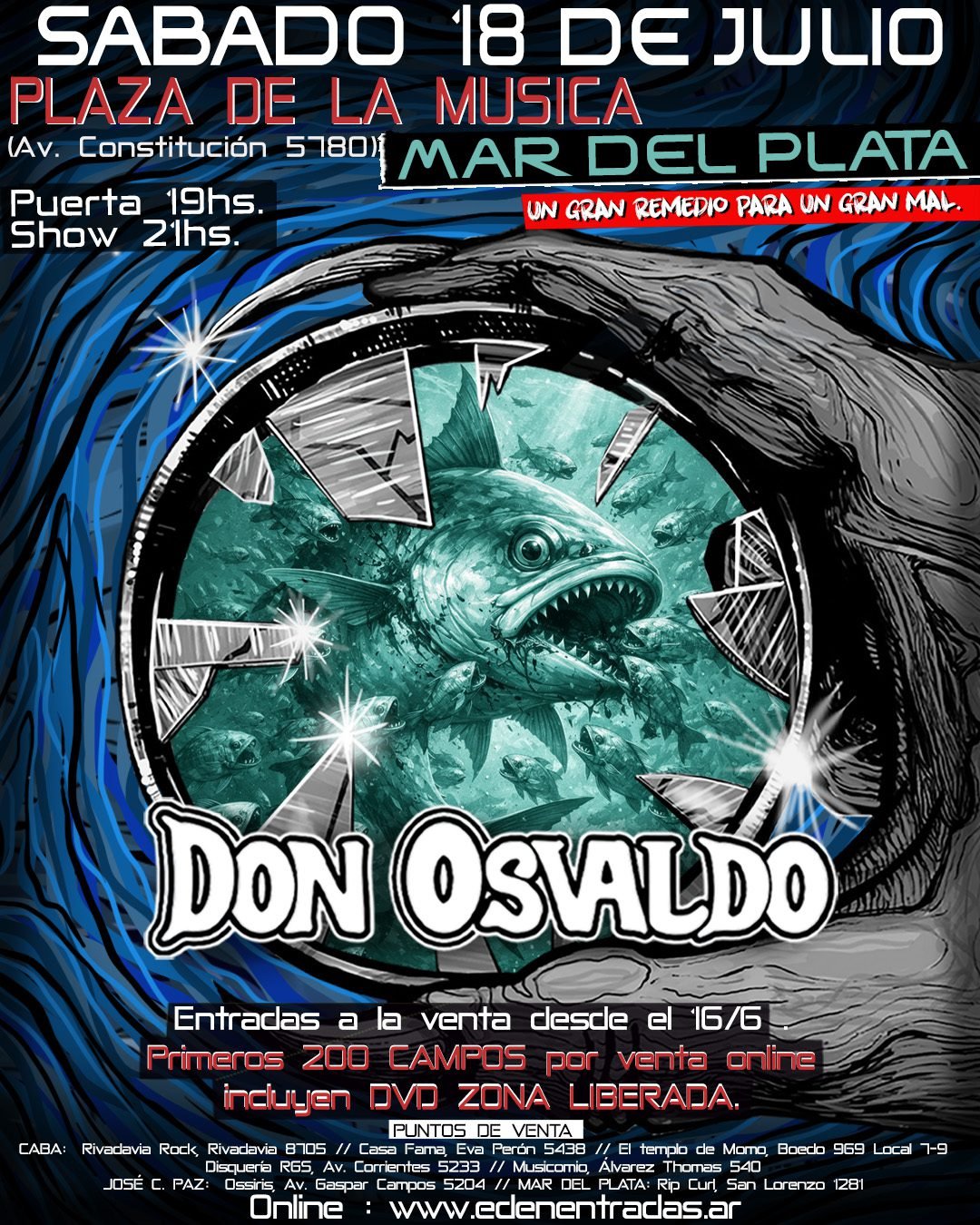 Don Osvaldo viene agotando entradas