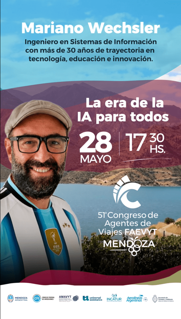Mariano Wechsler llevará la IA al congreso FAEVYT 2026