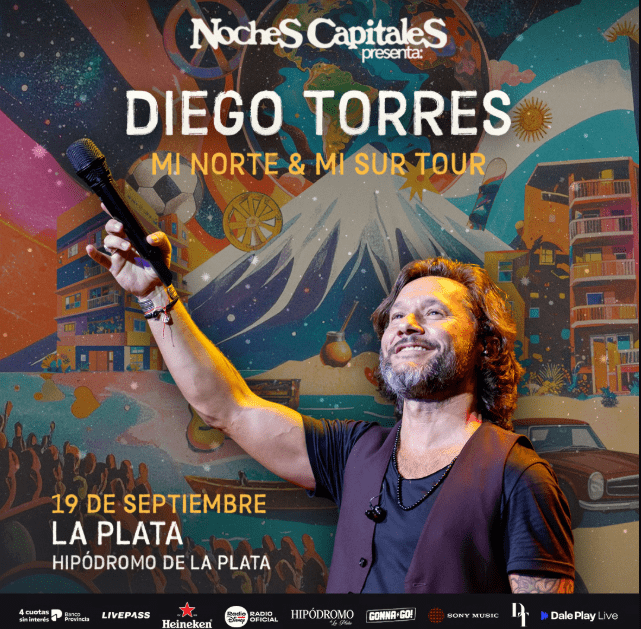 Diego Torres llega a Mendoza con su tour 2026. Entradas online
