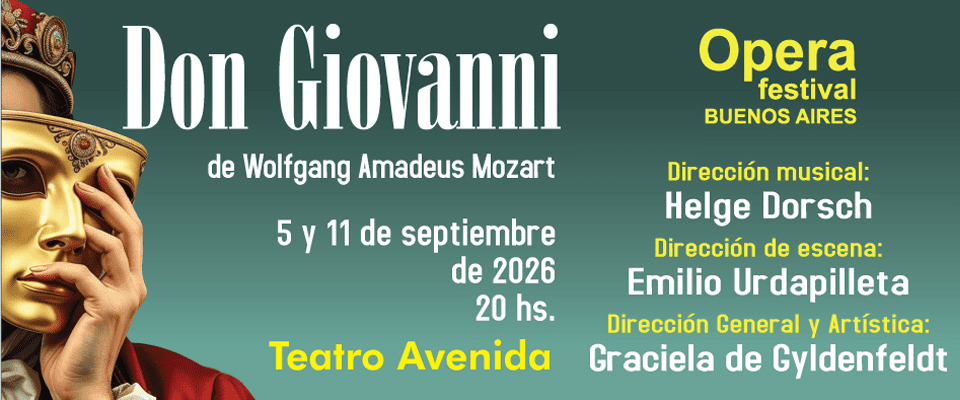 “Don Giovanni” llega al teatro en 2026. Entradas online
