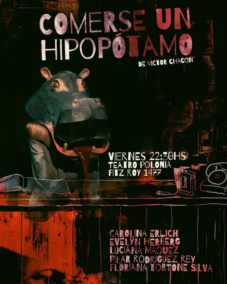 “Comerse un hipopótamo” llega en 2026 al Teatro Polonia