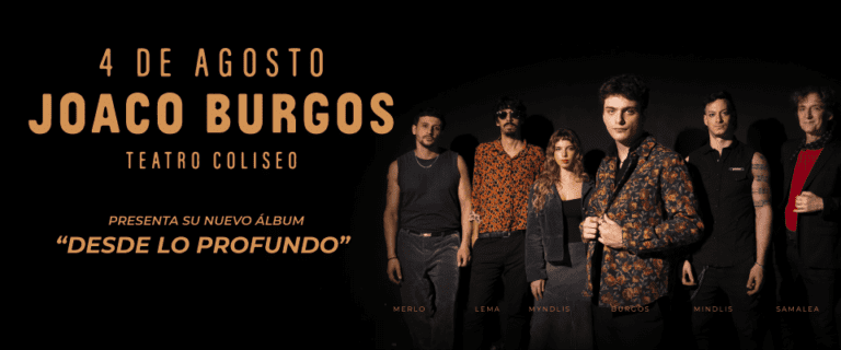Joaco Burgos llega al Teatro Coliseo en 2026