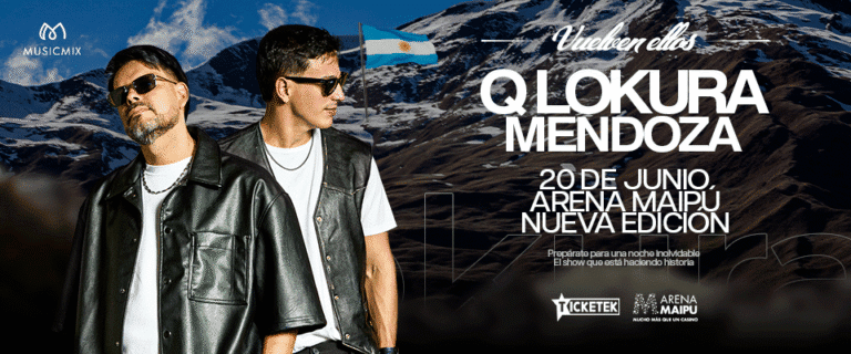 Q' Lokura vuelve a Mendoza en 2026. Tickets online