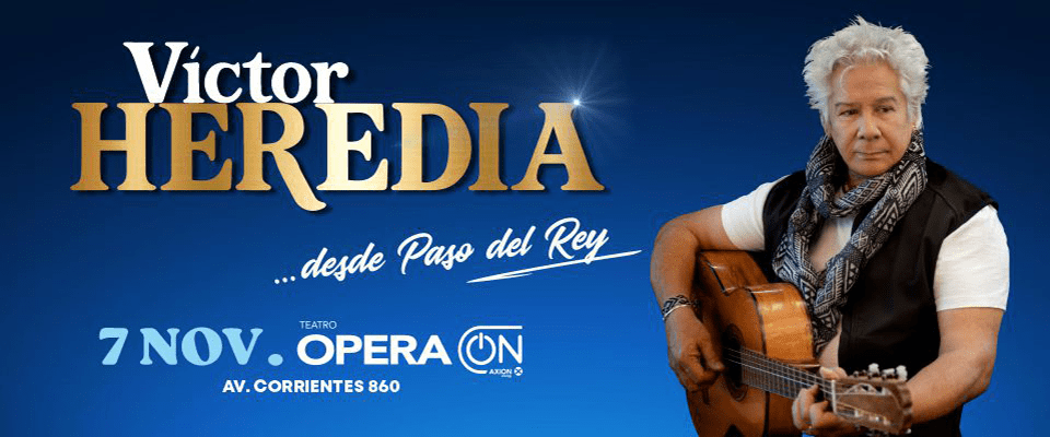 Víctor Heredia presenta “Desde Paso del Rey” en 2026. Entradas online