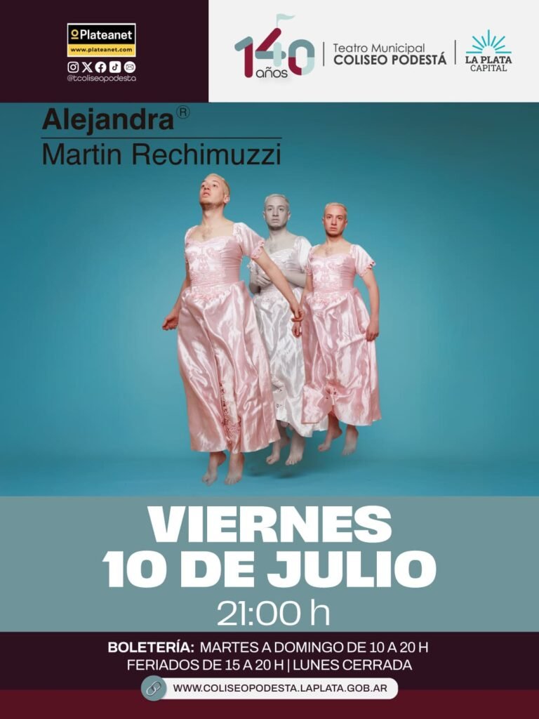 Martín Rechimuzzi llega a La Plata con Alejandra: una perforación a cielo abierto en 2026. TicketsGo!