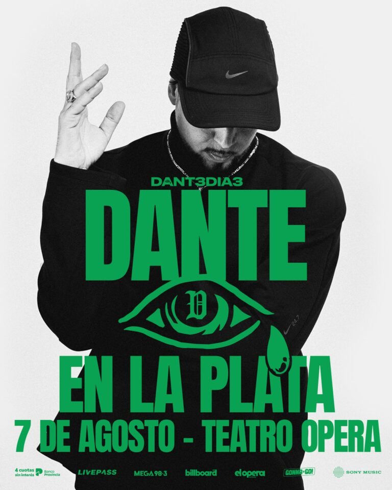 Dante presenta “Día 3” en La Plata en 2026