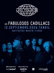 Los Fabulosos Cadillacs vuelven a Tandil por sus 40 años 2026