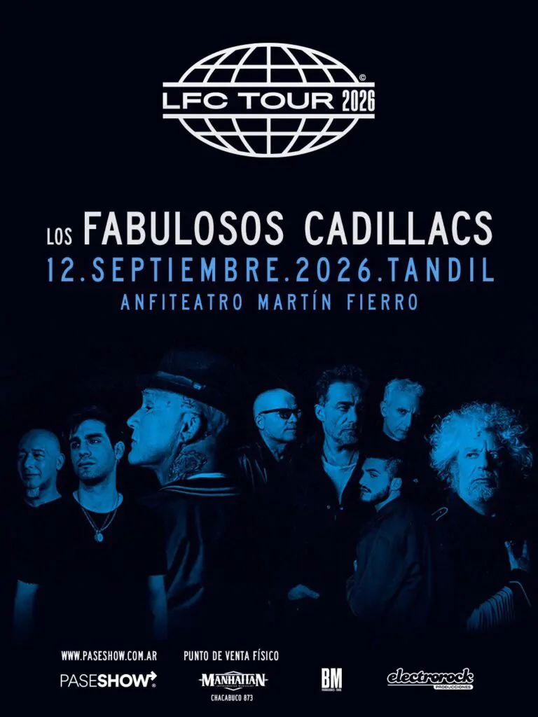 Los Fabulosos Cadillacs vuelven a Tandil por sus 40 años 2026