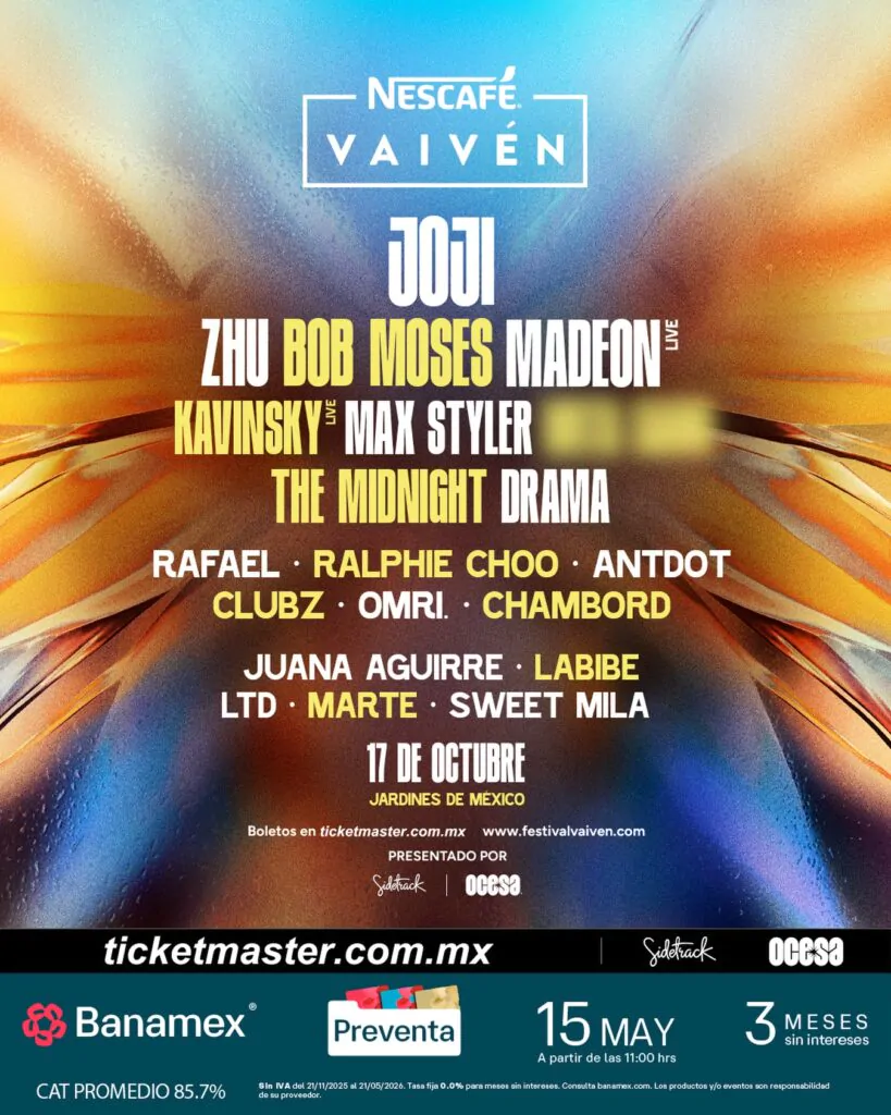 ZHU llegará al Festival Vaivén en 2026