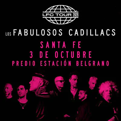 Los Fabulosos Cadillacs vuelven a Tandil por sus 40 años 2026