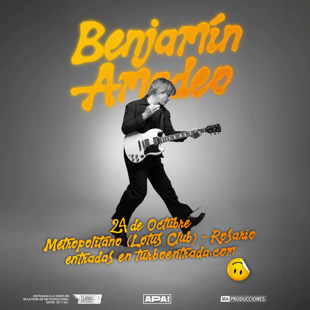 Benjamin Amadeo y su nuevo álbum Mil Disparos en gira 2026