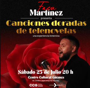 Facu Martínez presenta Canciones doradas de telenovelas en 2026. TicketsGo!