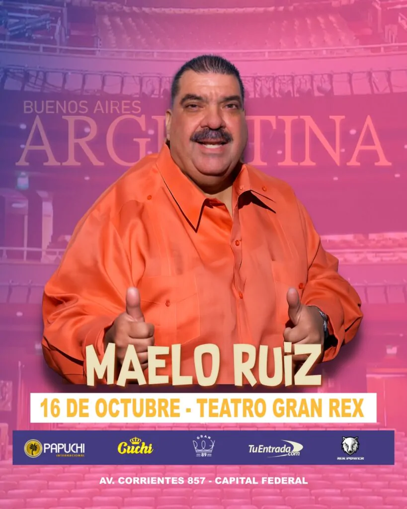 Maelo Ruiz llega al Teatro Gran Rex en 2026. TicketsGo!
