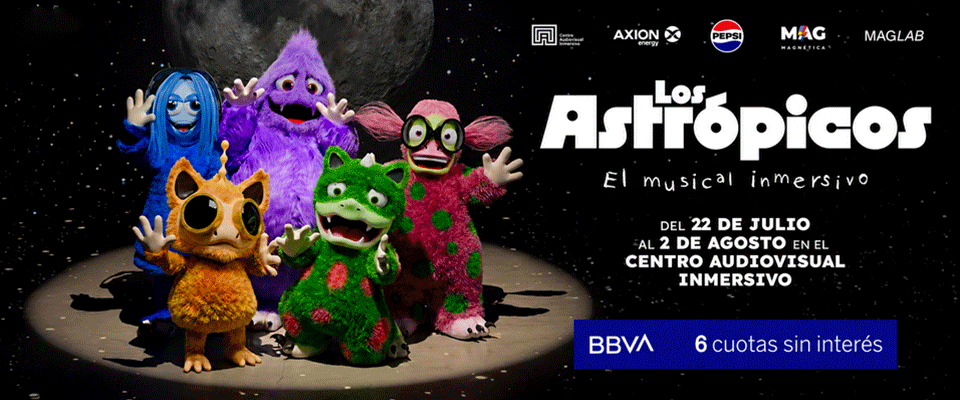 Los Astrópicos estrenan su espectáculo inmersivo en Buenos Aires en 2026. TicketsGo!
