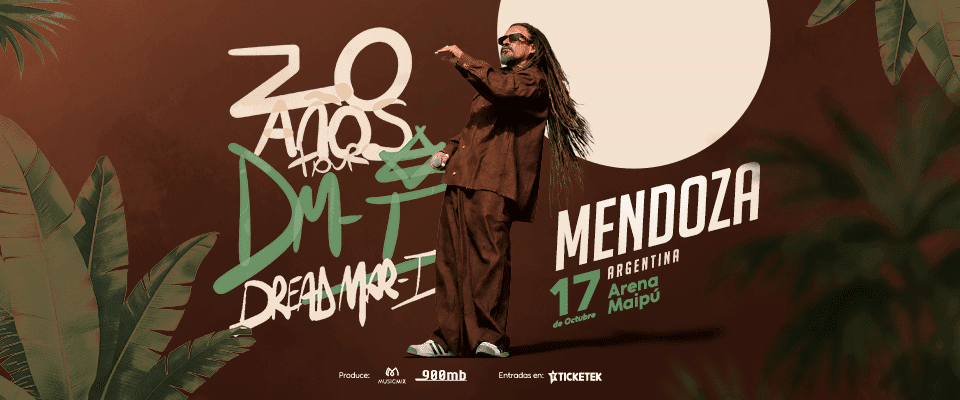Dread Mar I celebra 20 años de trayectoria con un show en Mendoza en 2026. TicketsGo!
