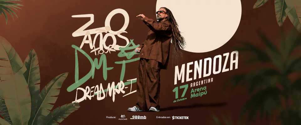Dread Mar I celebra 20 años de trayectoria con un show en Mendoza en 2026. TicketsGo!