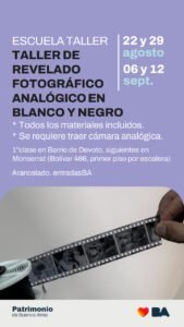 Nuevo Taller de Revelado Fotográfico Analógico en Blanco y Negro en 2026