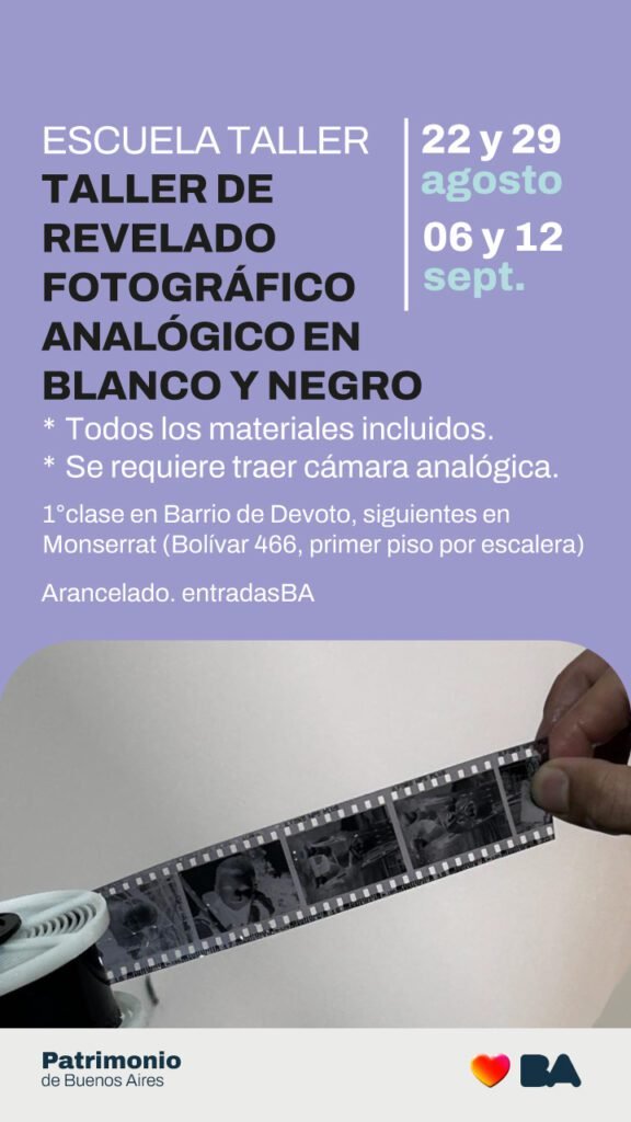 Nuevo Taller de Revelado Fotográfico Analógico en Blanco y Negro en 2026