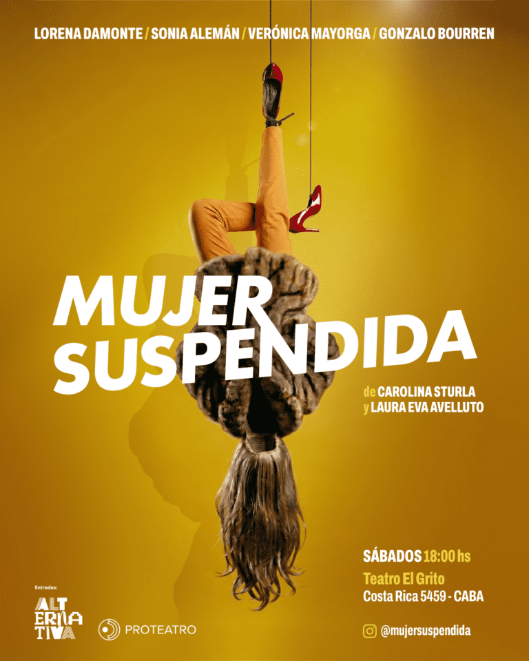 “Mujer Suspendida” llega al Teatro El Grito en 2026