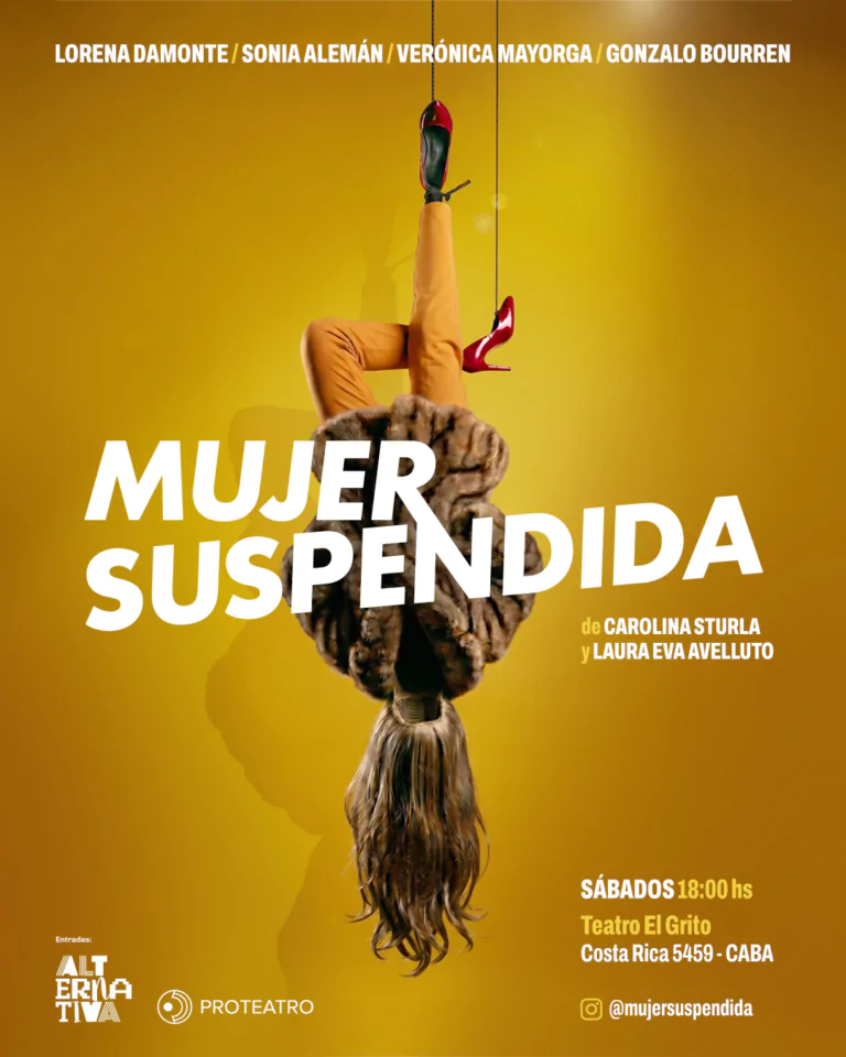 “Mujer Suspendida” llega al Teatro El Grito en 2026