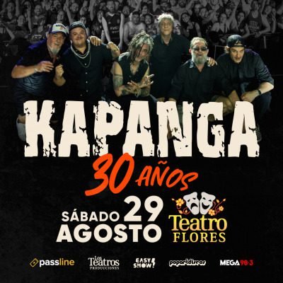 Kapanga celebra 30 años con una gira nacional en 2026