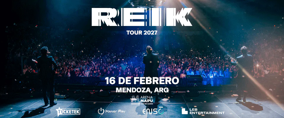 REIK regresa a la Argentina con una serie de conciertos en 2026. TicketsGo!